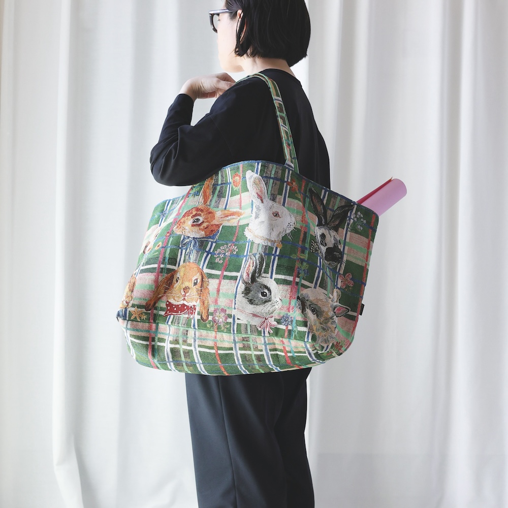 Nathalie Lete ナタリーレテ Market bag Rabbits/511303
